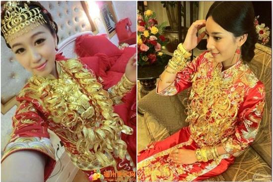 Những cô dâu vàng chỉ trực gãy cổ vì đeo quá nhiều của hồi môn trên người - Ảnh 19. Những cô dâu vàng chỉ trực gãy cổ vì đeo quá nhiều của hồi môn trên người - Ảnh 19.