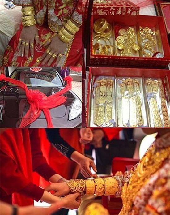 Những cô dâu vàng chỉ trực gãy cổ vì đeo quá nhiều của hồi môn trên người - Ảnh 27. Những cô dâu vàng chỉ trực gãy cổ vì đeo quá nhiều của hồi môn trên người - Ảnh 27.