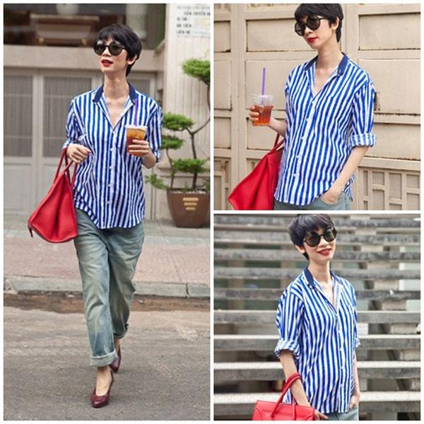 Kiều nữ Việt đẹp lạ lẫm với thời trang kẻ