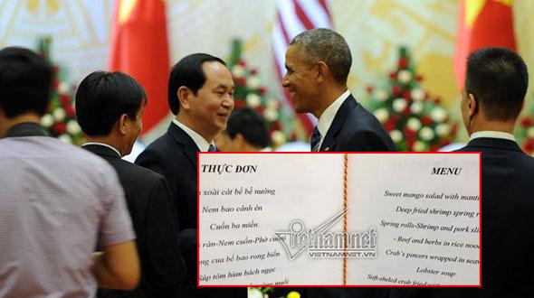Image result for chiêu đãi obama sang việt nam
