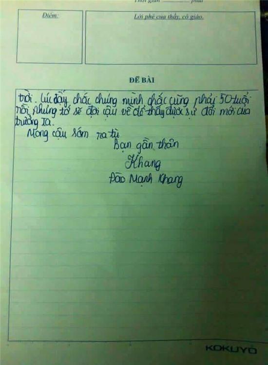 bức thư, bức thư năm 2035, nam sinh đất Cảng