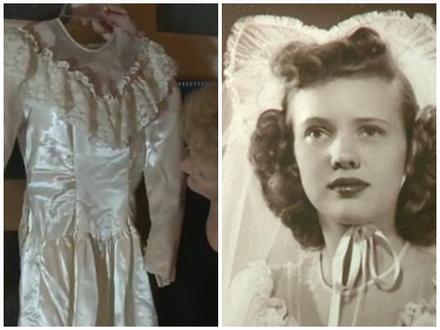 Hành trình kỳ lạ của chiếc váy cưới, từ nhà kho, bị bán đấu giá, đến tiệm đồ cũ để về lại với chủ