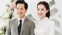 Hoa hậu Đặng Thu Thảo đẹp rạng rỡ bên chồng trong lễ ăn hỏi tại nhà riêng