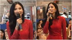 Hoàng Thùy bất ngờ khoe giọng hát đầy nội lực tại Hoa hậu Hoàn vũ Việt Nam 2017