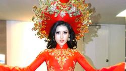 Cận cảnh từng chi tiết trang phục dân tộc Huyền My sẽ trình diễn tại Miss Grand International 2017