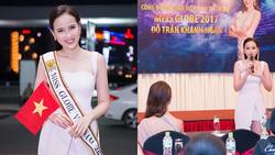 Sau 7 tháng rèn luyện, Hoa khôi Khánh Ngân tự tin tham dự Miss Globe 2017