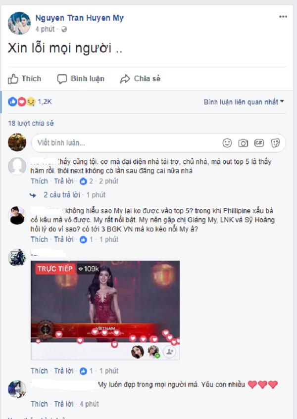 Huyền My xin lỗi khán giả Việt vì trượt top 5 Ứng xử-1