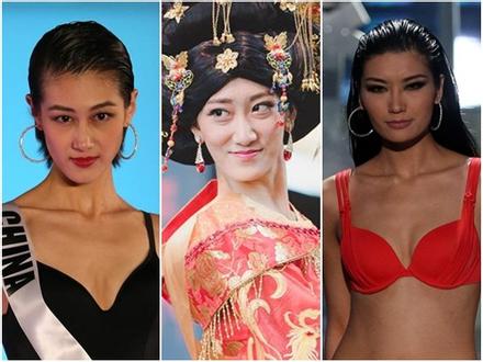 Những hoa hậu Trung Quốc bị chê giống 'đàn ông mặc váy' trên đấu trường quốc tế