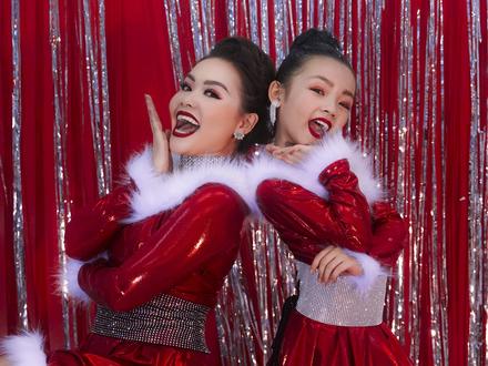 Huỳnh Mến hóa 'bà già Noel' trong clip dance cover cùng học trò nhí