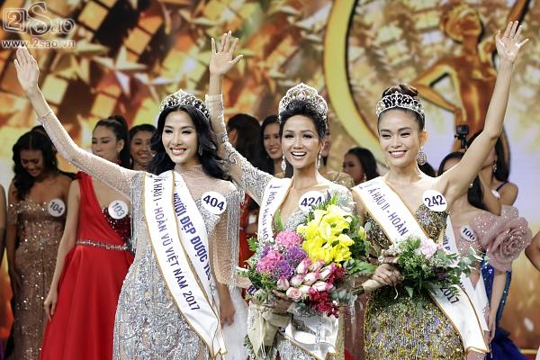 Xuất sắc lội ngược dòng, HHen Nie đăng quang Hoa hậu Hoàn vũ Việt Nam 2017-2