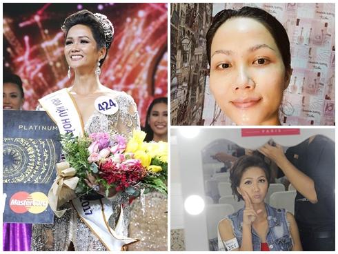 Mặt mộc của Tân Hoa hậu Hoàn vũ Việt Nam 2017