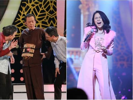Hoài Linh 'ôm bom' trên sân khấu, Mỹ Tâm tất bật chạy show sau khi khỏi bệnh