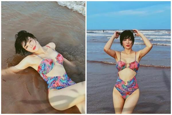 Thoát vai cửu vạn lam lũ Thanh Hương diện bikini khoe vóc dáng nuột nà