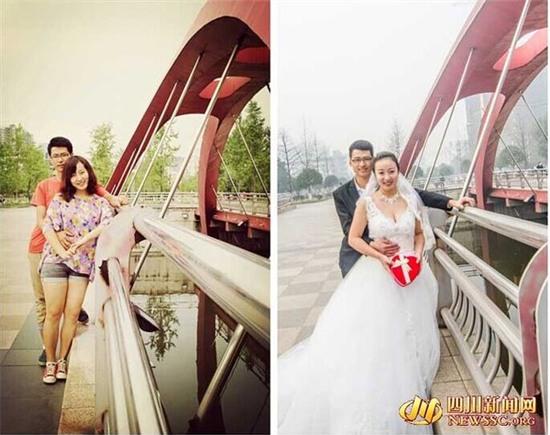 Bộ ảnh cưới theo phong cách "Ngày ấy - Bây giờ" của cặp đôi Trung Quốc 10