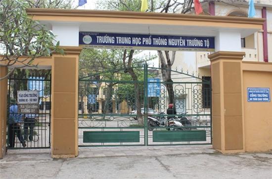 trường THPT Nguyễn trường Tộ, nơi xảy ra vụ việc.