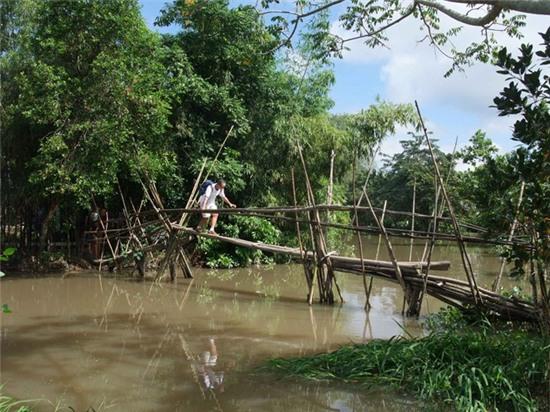 Cầu khỉ (Việt Nam): Tên gọi cầu khỉ không phải vì cầu dành cho khỉ, mà là tư thế lom khom của người khi qua cầu. Những cây cầu nổi tiếng ở các miền quê Việt Nam này làm bằng tre và dây thừng, bắc qua những con sông, dòng kênh nhỏ. Cầu rất hẹp và lắc lư mỗi khi có người đi qua.