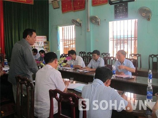 Ngay buổi trưa ngày 8/7, một cuộ họp khẩn đã được mở ngay tại trụ sở UBND xã dưới sự chỉ đạo của đồng chí Phạm Hồng Thái - Phó Chủ tịch huyện Quỳnh Phụ.