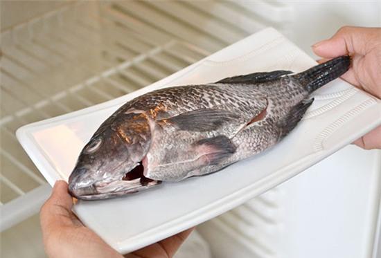 Không nên để cá quá mềm sau khi lấy từ tủ lạnh ra. Ảnh: wikihow.