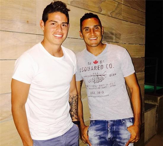 Cả James Rodriguez và Keylor Navas đều đăng ảnh chụp của hai người để khẳng định tình bạn, tình anh em khăng khít giữa bộ đôi cầu thủ đến từ