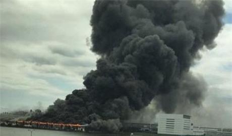 Cháy lớn tại nhà máy thép ở Nhật Bản
