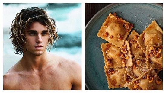 Instagram so sánh trai đẹp với món ăn gây bão mạng