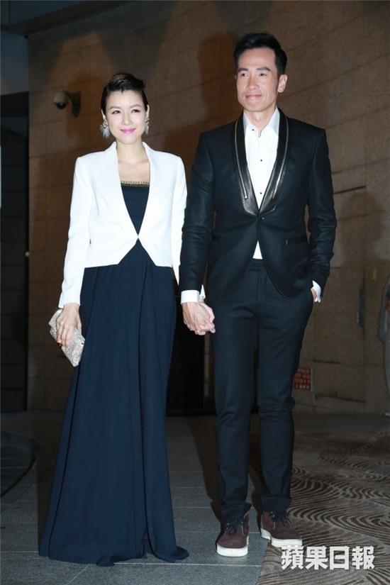 Vợ chồng Trần Hào - Trần Nhân Mỹ. Cựu Hoa hậu Hong Kong hiện mang bầu 4 tháng.