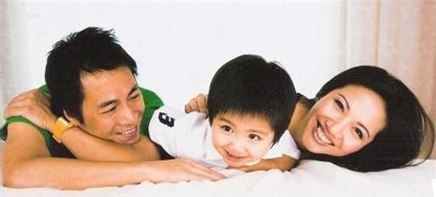 Gia đình nhỏ của Đặng Cảnh Huy.