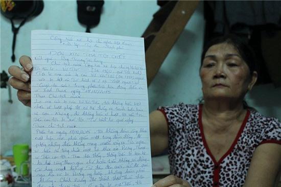 Đơn xin tha tội chết cho con do mẹ Tiến viết gửi đến Chủ tịch nước Trương Tấn Sang 