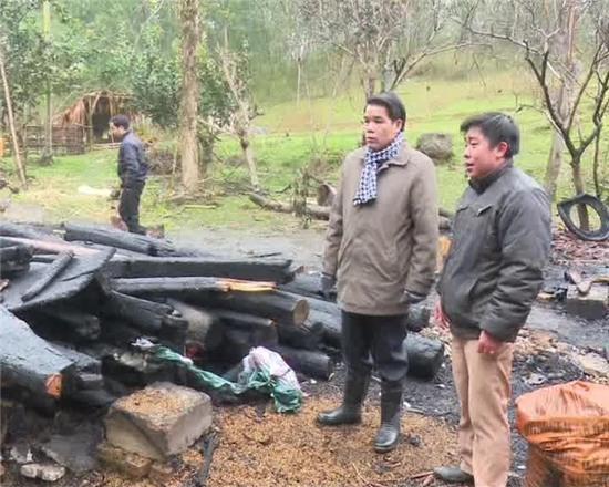 Hiện trường căn nhà bị cháy của gia đình anh Thuận.