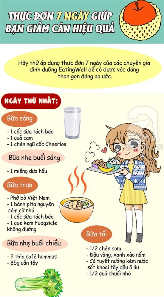 thực đơn giảm cân