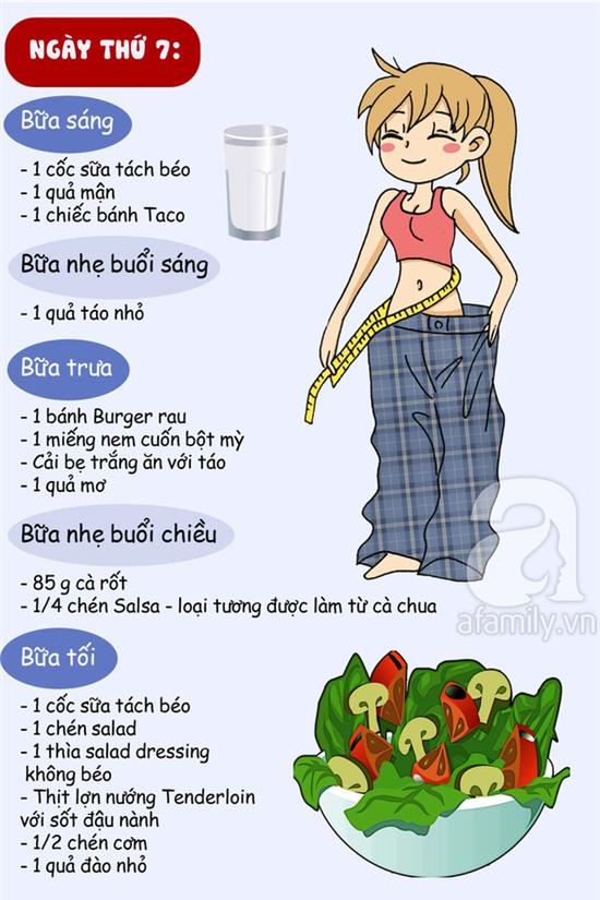 thực đơn giảm cân