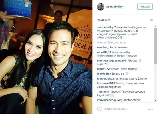 Tân hoa hậu Hoàn vũ vướng nghi vấn hẹn hò tài tử điển trai