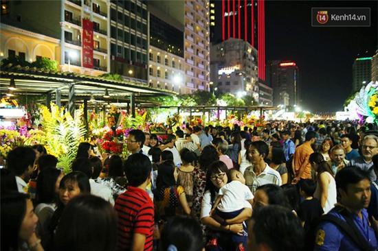 Bà cụ mặc áo thú bông mưu sinh giữa trời nóng trong ngày khai mạc đường hoa Nguyễn Huệ - Ảnh 1.