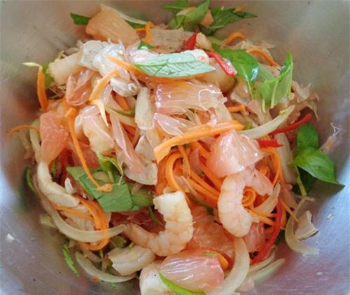 goi buoi tom thit tuyet ngon - 5