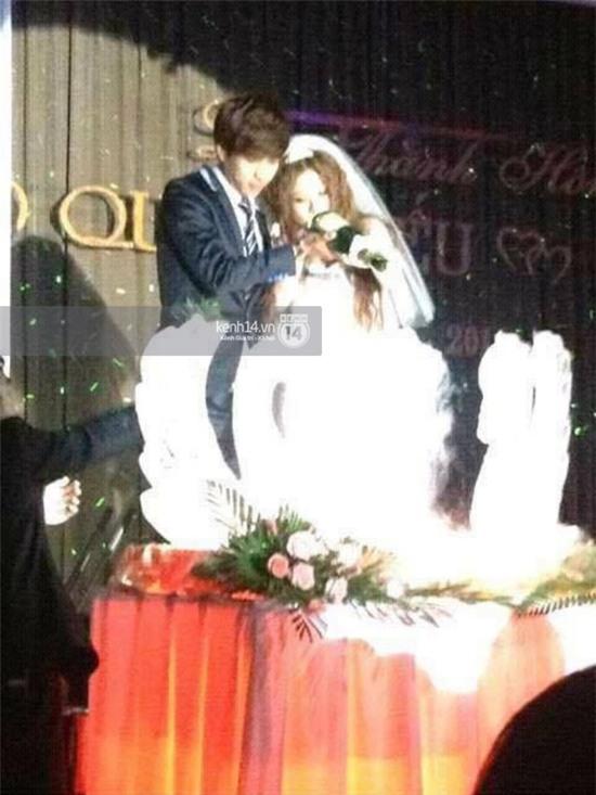 Cô dâu lên tiếng khẳng định ảnh đám cưới với Hồ Quang Hiếu là thật - Ảnh 1.
