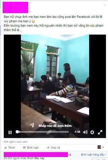 thuc hu clip nu sinh bi danh da man trong lop hoc hinh anh 3