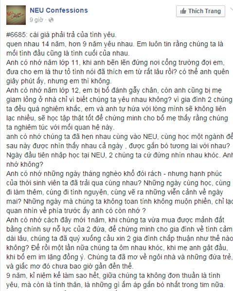 Sau 9 năm bên nhau, chàng trai cầu xin bạn gái buông tha để đến với tình yêu đích thực - Ảnh 1.