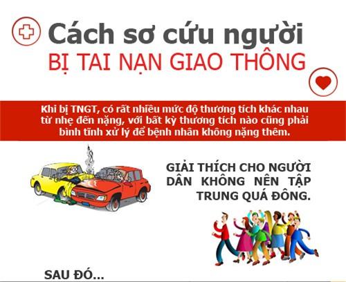 infographic: so cuu nguoi bi tai nan giao thong dung cach - 1