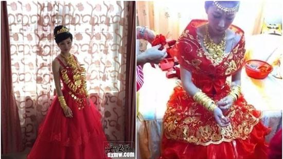 Những cô dâu vàng chỉ trực gãy cổ vì đeo quá nhiều của hồi môn trên người - Ảnh 11.