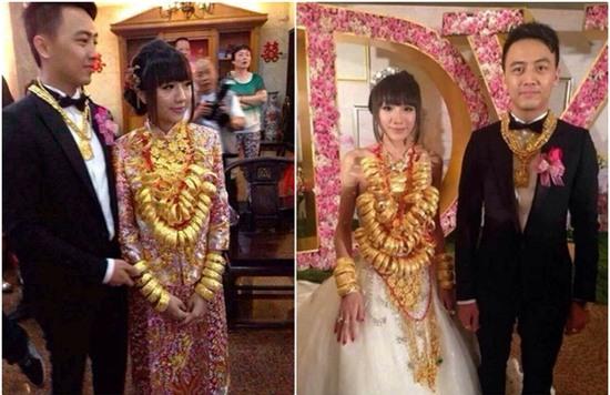 Những cô dâu vàng chỉ trực gãy cổ vì đeo quá nhiều của hồi môn trên người - Ảnh 8.