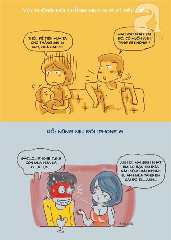 Khác biệt bồ và vợ