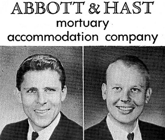  Abbott & Hatt - công ty làm dịch vụ tang lễ cho những người nổi tiếng thập niên 60 tại Mỹ. 