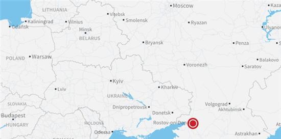 Vòng tròn đỏ là địa điểm nơi máy bay gặp nạn