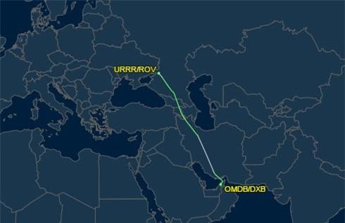  Chuyến bay FZ981 cất cánh từ Dubai với điểm đến là thành phố Rostov-on-Don 