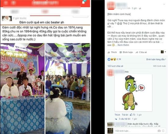 Đám cưới của cặp đôi cô dâu hơn chú rể 20 tuổi, nặng hơn 40kg gây sốt