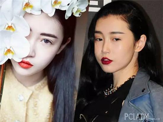 Gương mặt thật của cô gái (phải) khiến nhiều người yêu mến cô thất vọng.