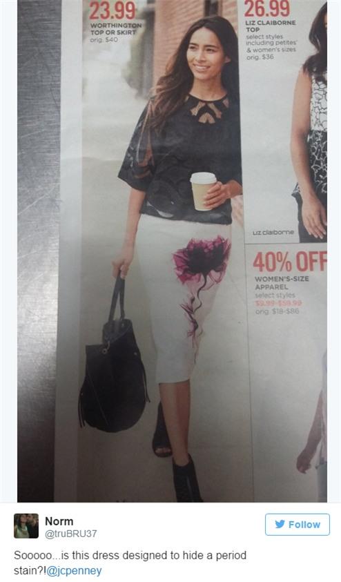 Chiếc váy gây sốt Internet vì trông như đến tháng - Ảnh 3.