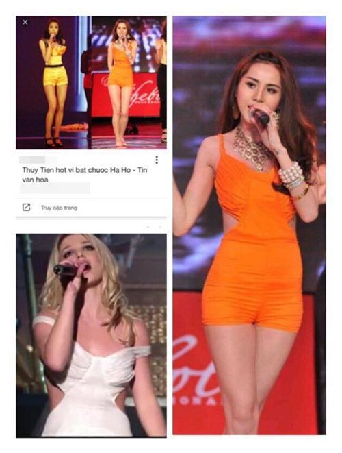 Thuỷ Tiên bức xúc khi một số trang báo cho rằng cô hot vì bắt chước Hà Hồ.