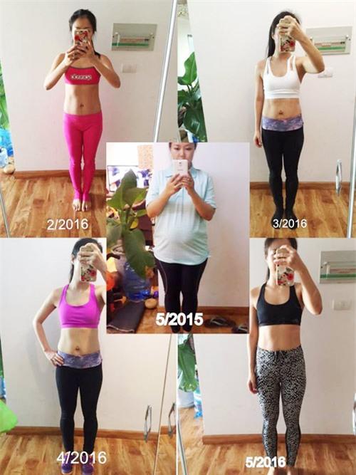 cach giam 18kg, 30cm vong eo khong can an kieng cua me 8x - 4