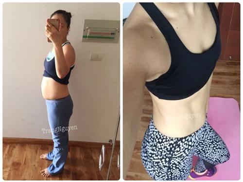 cach giam 18kg, 30cm vong eo khong can an kieng cua me 8x - 8